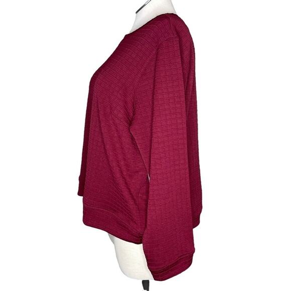 Eloquii NWT textured casual sweatshirt blouse top women's plus size 22/24 - Picture 3 of 7